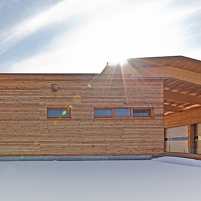 Lärche Rhombusschalung