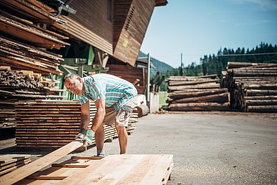 Sägewerk in den Nockbergen Kärnten Sägewerk